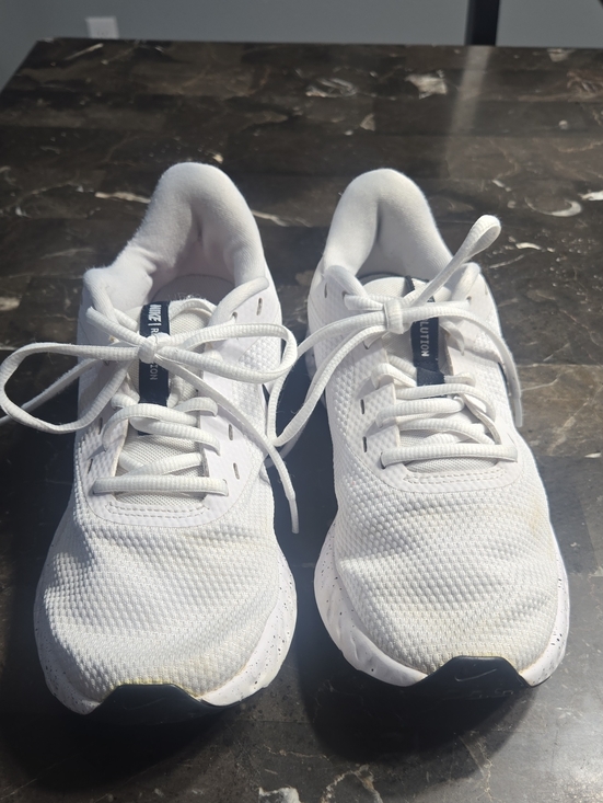 Nike Shoes - Nike White Women's Athletic Mesh Lace-Up Sneakers